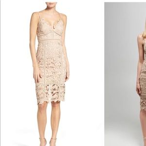 Bardot beige dress size 8 - Worn once!